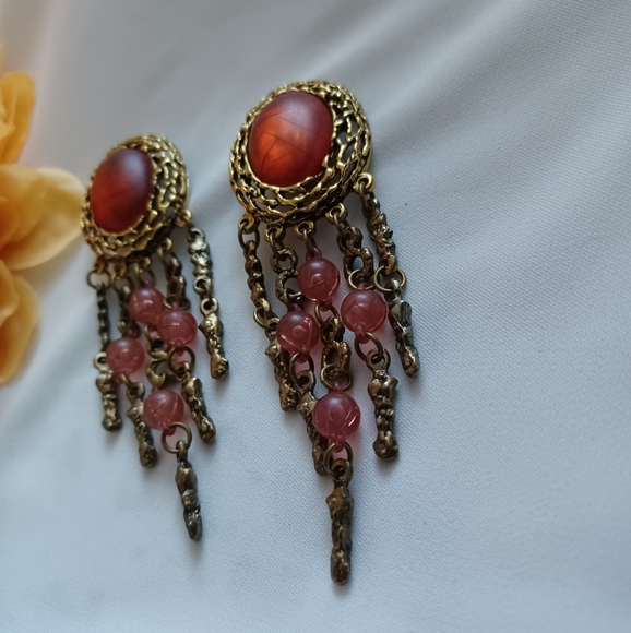 Vintage Rustic Earrings from Israel - Picture 8 of 11